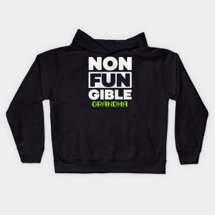 Non Fungible Token grandma nft Kids Hoodie